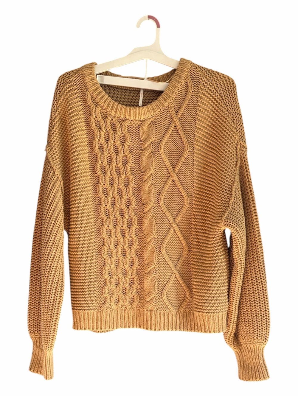 Free People Chunks Women's Cable Knit Sweater
